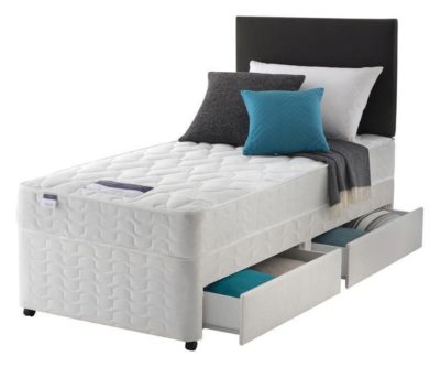 Silentnight - Miracoil Travis Microquilt Single - Divan - 2 Drawer